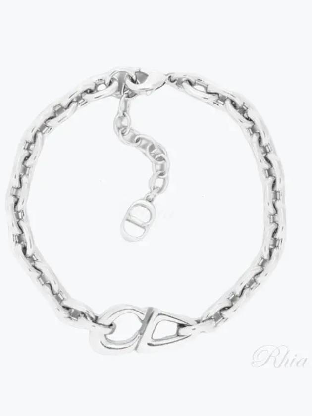 CD30 Chain Link Bracelet Silver - DIOR - BALAAN 2