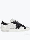 Superstar Black Tab Low Top Sneakers Silver - GOLDEN GOOSE - BALAAN 2