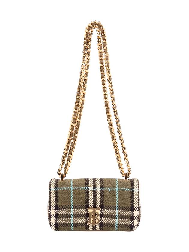 Lola Check Print Mini Shoulder Bag Olive Green - BURBERRY - BALAAN 2