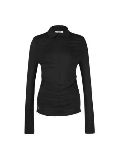 Half zip collar top black - CERRIC - BALAAN 1