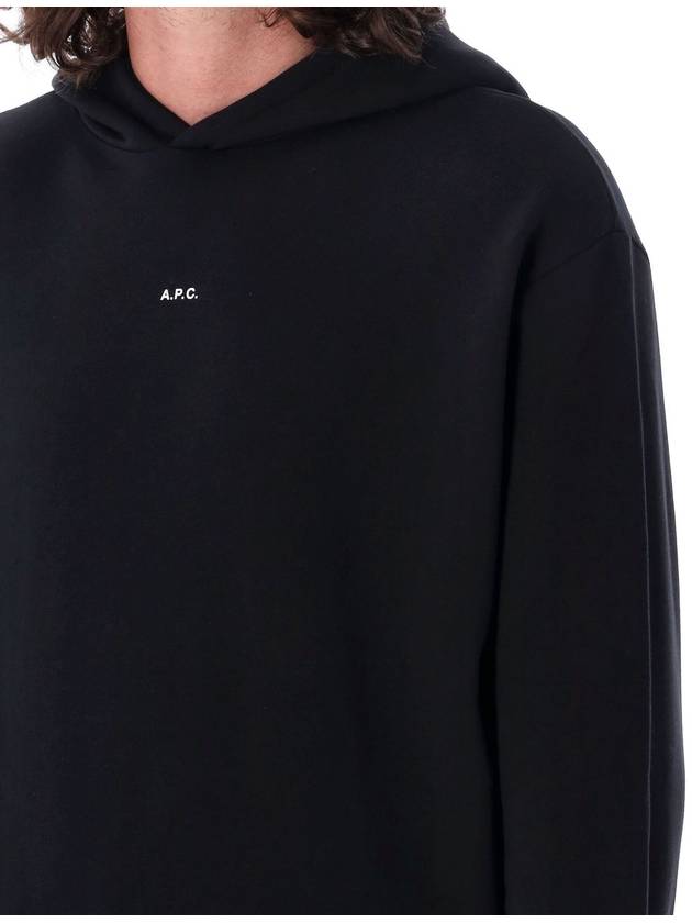 Boxy Micro Logo Hoodie Black - A.P.C. - BALAAN 4