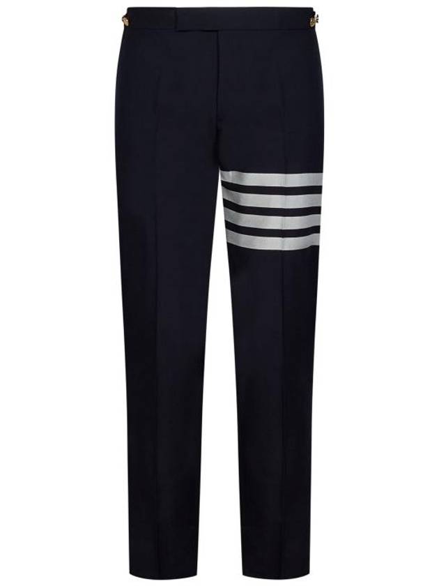 4 Bar Low Rise Slacks Navy - THOM BROWNE - BALAAN 2