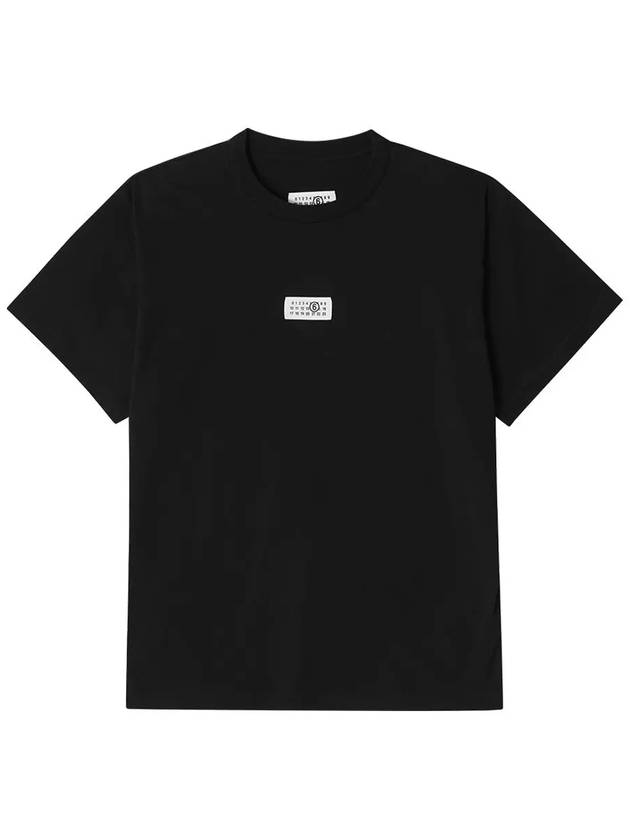 Logo Crew Neck Short Sleeve T-Shirt Black - MAISON MARGIELA - BALAAN 5