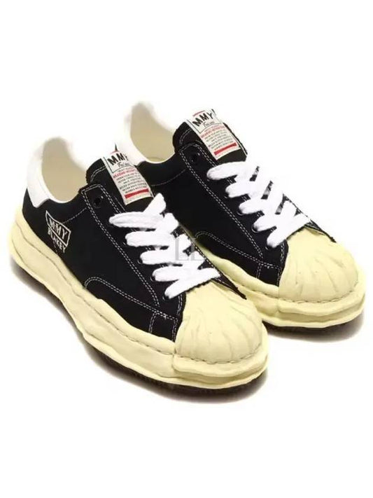 A09FW732 Black Blakey OG Sole Canvas Low Top Sneakers - MIHARA YASUHIRO - BALAAN 1