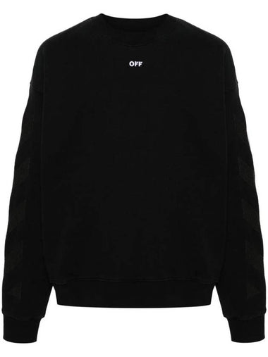 Diag striped sweatshirt - OFF WHITE - BALAAN 1