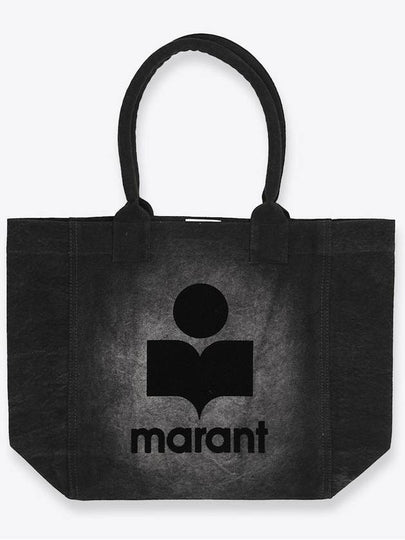 Yenky Small Cotton Tote Bag Black - ISABEL MARANT - BALAAN 2