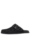 V Logo Monogram Fabric Mule Black - VALENTINO - BALAAN 2