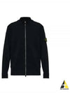 503A1 Stretch RWS Wool Knit Cardigan Black - STONE ISLAND - BALAAN 2