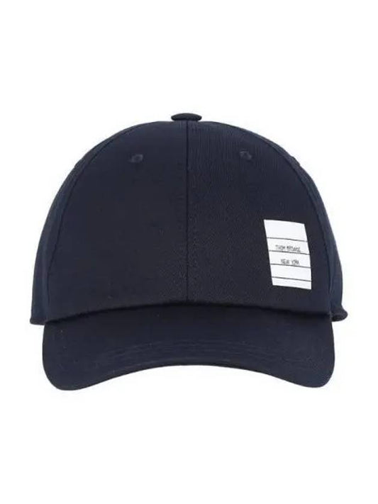 Classic Logo Patch Ball Cap Navy - THOM BROWNE - BALAAN 2