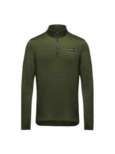 GOREWEAR Everyday Thermo 14 Zip Up Utility Green Men s Turtleneck - GOGORR - BALAAN 1