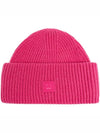 Small Face Logo Beanie Pink - ACNE STUDIOS - BALAAN 3