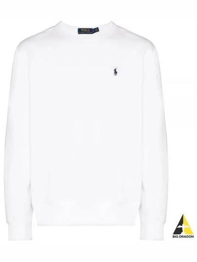 Embroidered Logo Pony Crew Neck Sweatshirt White - POLO RALPH LAUREN - BALAAN 2