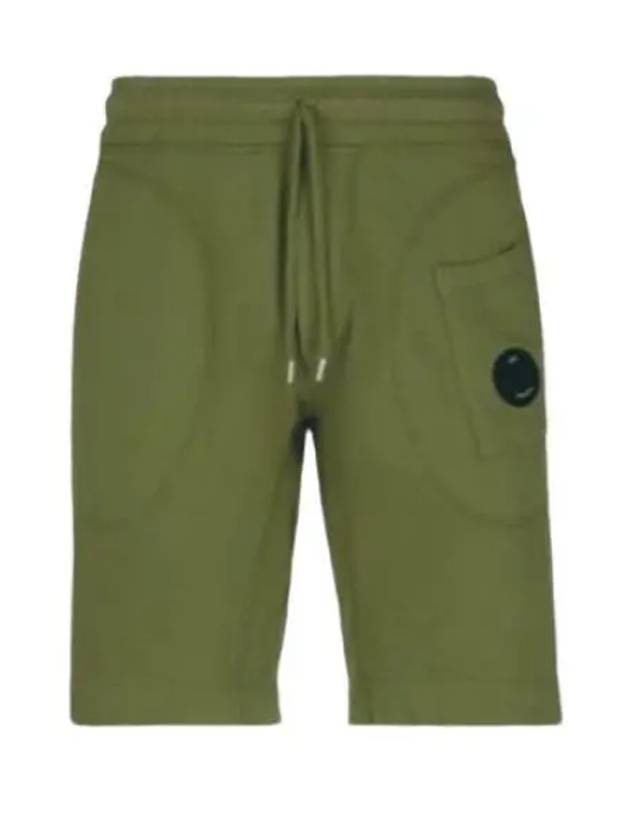 Men's Lens Wappen Bermuda Shorts Green - CP COMPANY - BALAAN 2