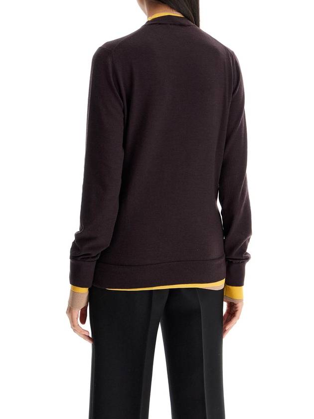 "contrast edge jersey shirt" - FENDI - BALAAN 3