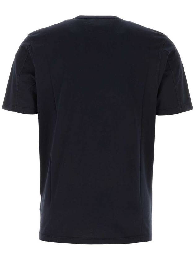 24/1 Jersey Garment Dyed Logo Short Sleeve T-Shirt Navy - CP COMPANY - BALAAN 3