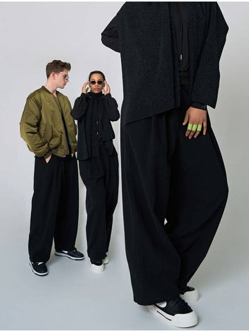 Slung Track Pants Black - ATHPLATFORM - BALAAN 1