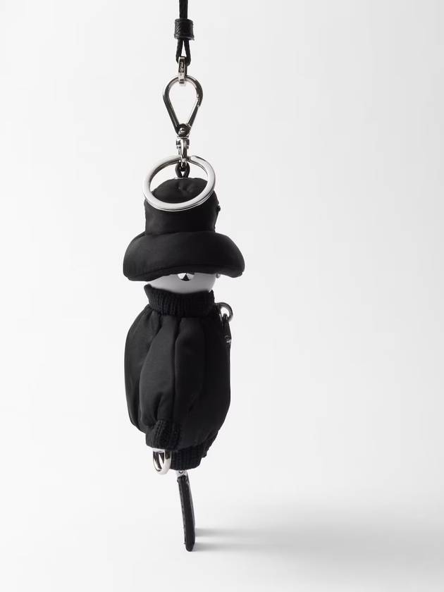 Soft Robot Re-Nylon Key Holder Black - PRADA - BALAAN 3