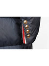 Diagonal armband padded coat navy 2 - THOM BROWNE - BALAAN 8