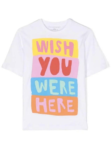 Kids Graphic Print T Shirt TU8B11 Z0434 100 - STELLA MCCARTNEY - BALAAN 1