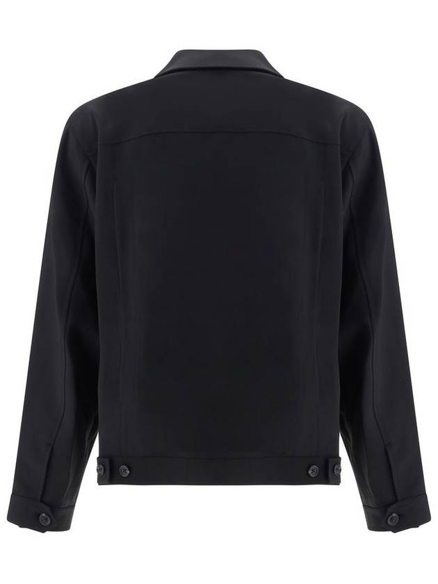 Stretch Wool Tailored Zip-Up Jacket Black - HELMUT LANG - BALAAN 3