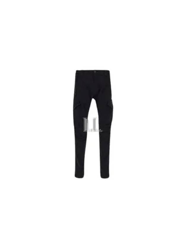 Stretch Sateen Ergonomic Lens Cargo Straight Pants Black - CP COMPANY - BALAAN 2