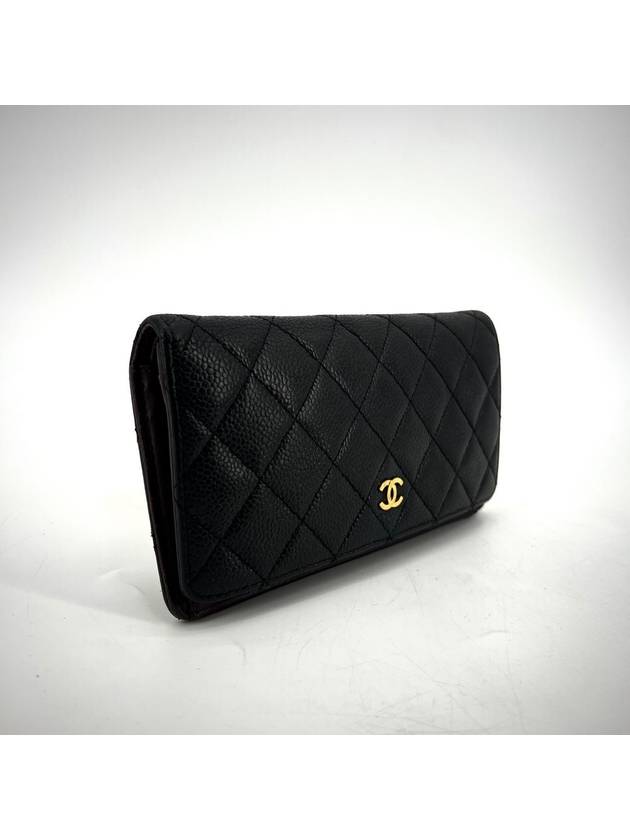 Caviar gold flap long wallet - CHANEL - BALAAN 3