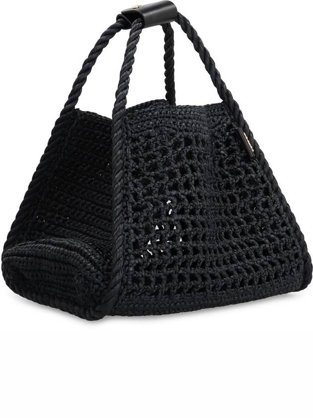 Max Mara Marine Raffia Handbag - MAX MARA - BALAAN 3