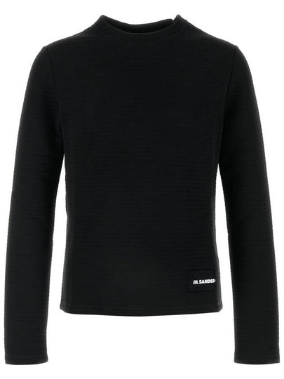 Logo Patch Long Sleeve T-Shirt Black - JIL SANDER - BALAAN 2