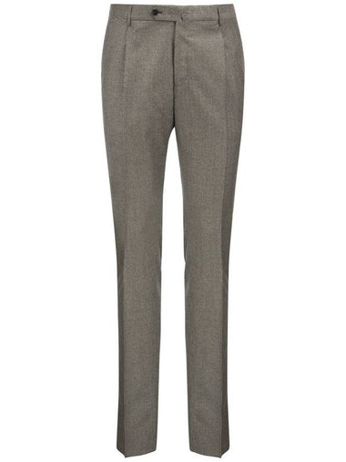 Super Slim Pied de poule Wool Trousers - PT TORINO - BALAAN 1