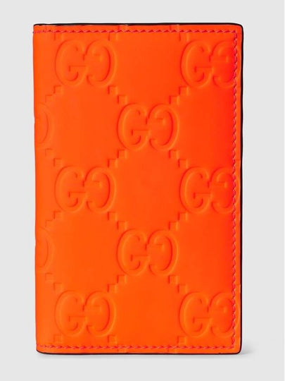 GG Rubber Effect Long Leather Card Wallet Bright Orange - GUCCI - BALAAN 2