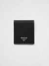 Triangle Logo Re-Nylon Half Wallet Black - PRADA - BALAAN 2