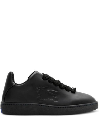 EKD Embossed Logo Leather Low-Top Sneakers Black - BURBERRY - BALAAN 1