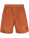 Men's Logo Patch Nylon Metal Swim Shorts Orange - STONE ISLAND - BALAAN 1