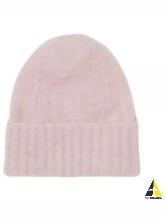 BRUSHED SUPER KID MOHAIR KNIT CAP LIGHTPINK A23AC08KM - AURALEE - BALAAN 1