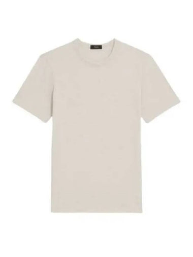 Men's Essential Cosmos Short Sleeve T-Shirt Grey - THEORY - BALAAN 1