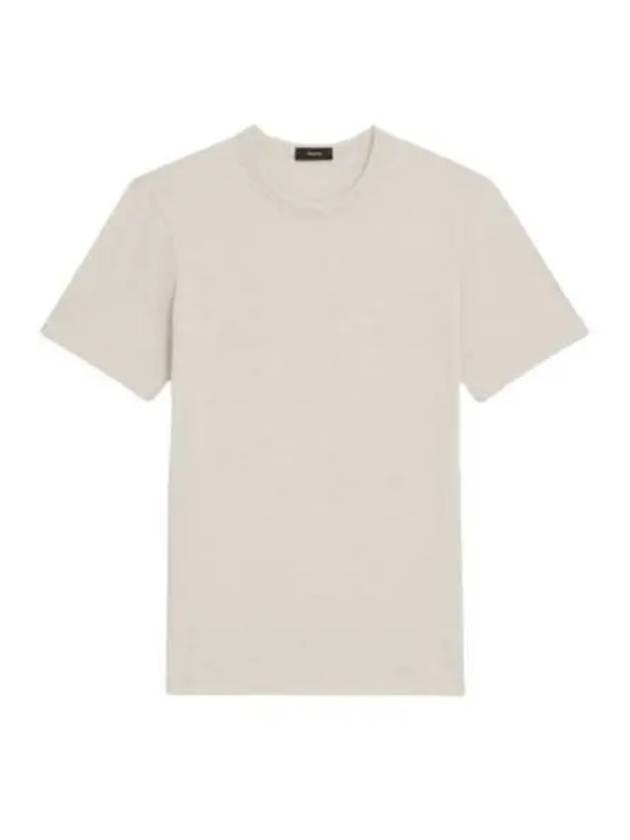 Men's Essential Cosmos Short Sleeve T-Shirt Grey - THEORY - BALAAN 1