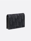 Business Card Wallet Black Dior Oblique Jacquard - DIOR - BALAAN 3