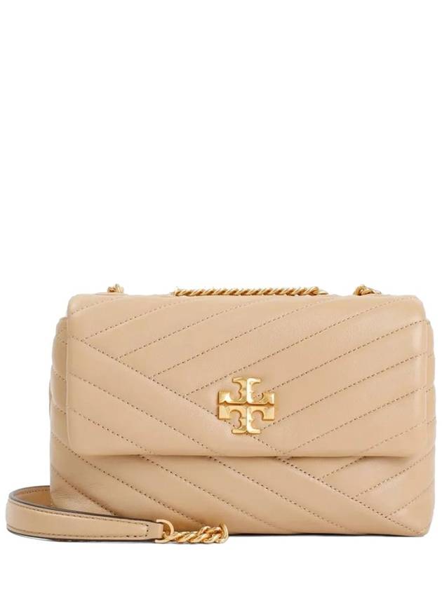 Kira Chevron Convertible Strap Small Shoulder Bag Desert Dune - TORY BURCH - BALAAN 2