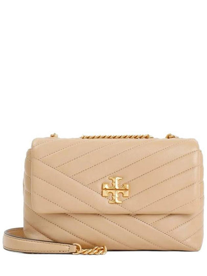 Kira Chevron Convertible Strap Small Shoulder Bag Desert Dune - TORY BURCH - BALAAN 2