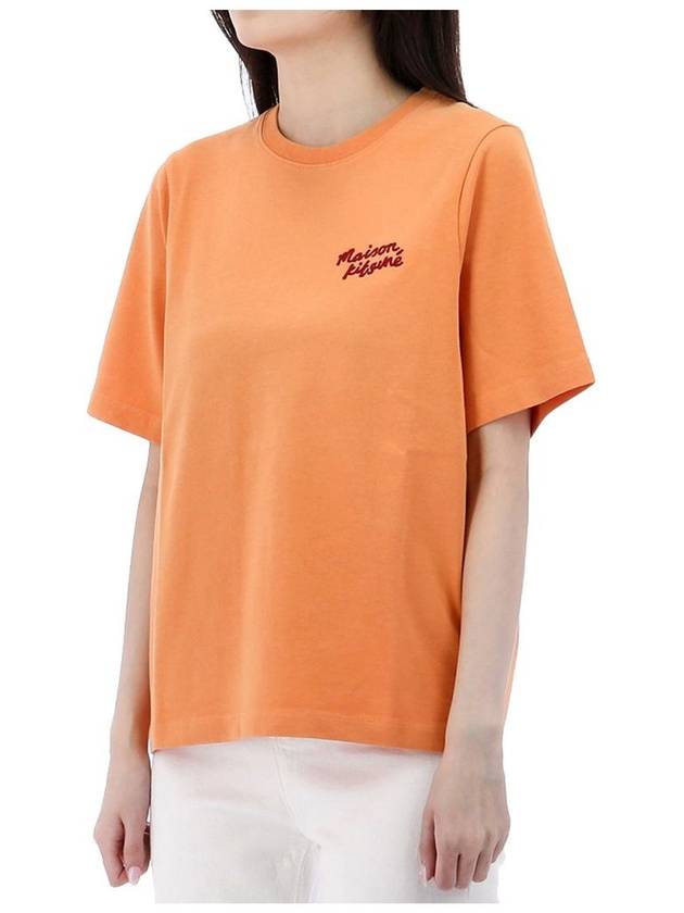 Handwriting Comfort T Shirt MW00126KJ0119 SUNSETORANGE - MAISON KITSUNE - BALAAN 3