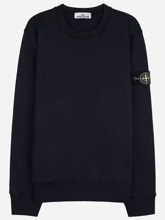 Wappen Patch Garment Dyed Sweatshirt Navy - STONE ISLAND - BALAAN 2