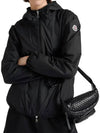 Fegeo Logo Patch Zip Up Hoodie Black - MONCLER - BALAAN 4