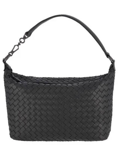 Women's Intrecciato Shoulder Bag Black - BOTTEGA VENETA - BALAAN 2