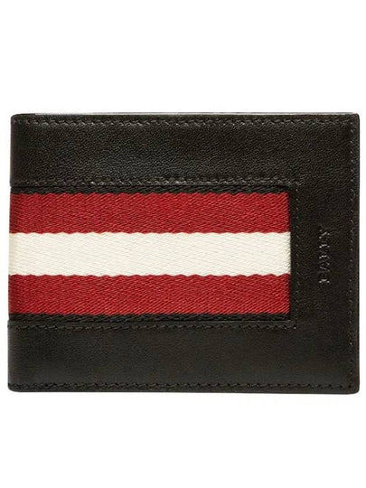 Bevier Half Wallet Black - BALLY - BALAAN 2