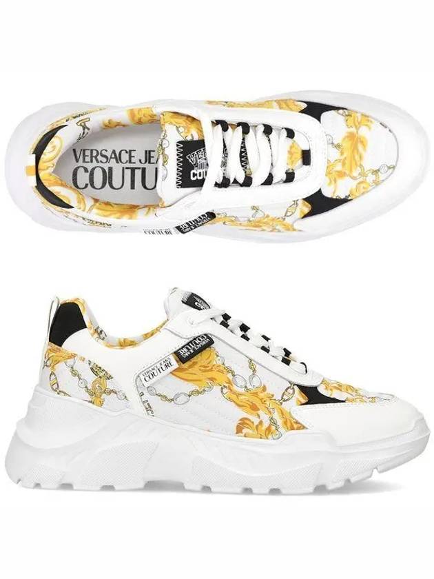 Jeans Couture Logo 77YA3SC7 ZS879 G03 Baroque Printing Men s Sneakers 1052672 - VERSACE - BALAAN 1