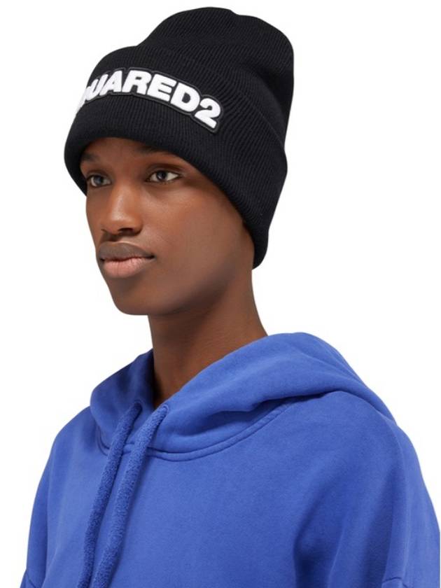 Embroidered logo wool beanie KNM0001 15040001 - DSQUARED2 - BALAAN 4