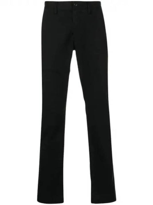 Logo Slim Fit Straight Pants Black - POLO RALPH LAUREN - BALAAN 2