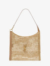 Vintage Gold Oxalis Raffia Crochet Vegetable Leather Tote Bag Natural Brown - SAINT LAURENT - BALAAN 2