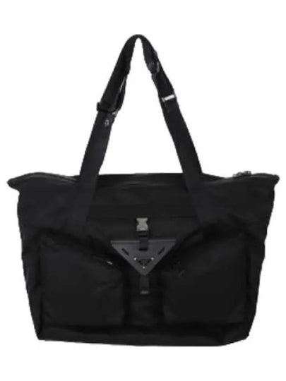 Re-Nylon Leather Travel Tote Bag Black - PRADA - BALAAN 2