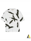 Feather print oversized t shirt 797816QZAM5 - ALEXANDER MCQUEEN - BALAAN 2